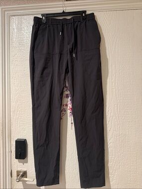 Men's Black Drawstring Joggers with Elastic Waist